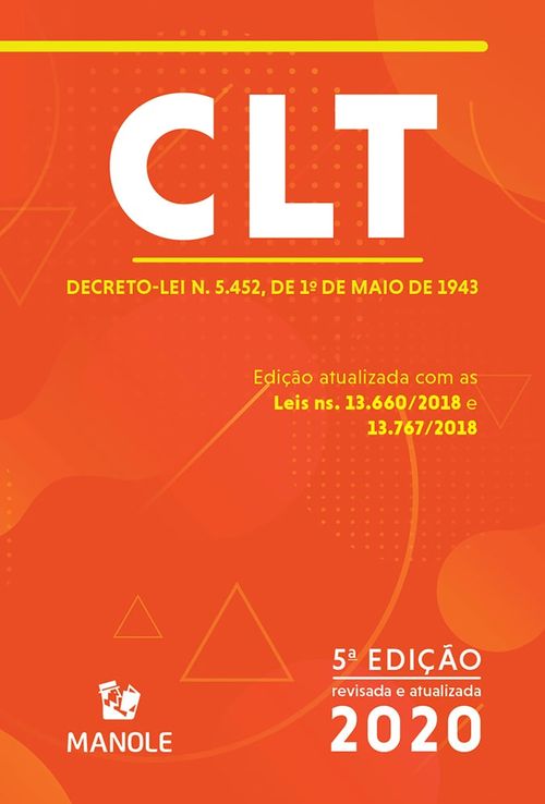 CLT 5ª Edição : Decreto-lei n. 5.452, de 1º de maio de 1943 - Teste POD