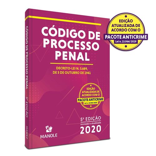 Código de Processo Penal 5ª Edição - Decreto-lei n. 3.689, de 3 de outubro de 1941