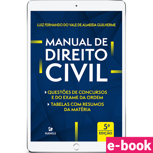 Manual de direito civil: Tabela com resumo e questões de concursos e da Ordem 5ª Edição - Ebook