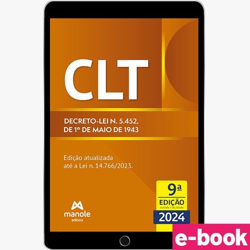 CLT - 9ª Edição - Decreto-lei n. 5.452, de 1º de maio de 1943 - Ebook
