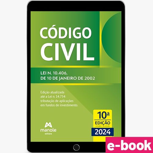 Código Civil - 10ª Edição - Lei n. 10.406, de 10 de janeiro de 2002 - Ebook
