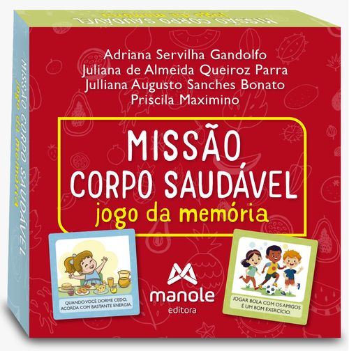 (Pré-Venda) Missão Corpo Saudável - Jogo da memória - 1ª Edição