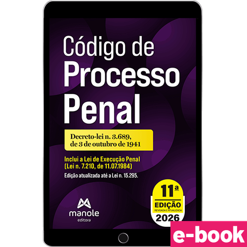 Código Processo Penal: Decreto-lei n. 3.689, de 3 de outubro de 1941 - 11ª Edição - Ebook