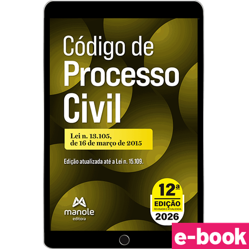 Código de Processo Civil: Lei n. 13.105, de 16 de março de 2015 - 12ª Edição - Ebook