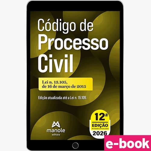 Código de Processo Civil: Lei n. 13.105, de 16 de março de 2015 - 12ª Edição - Ebook
