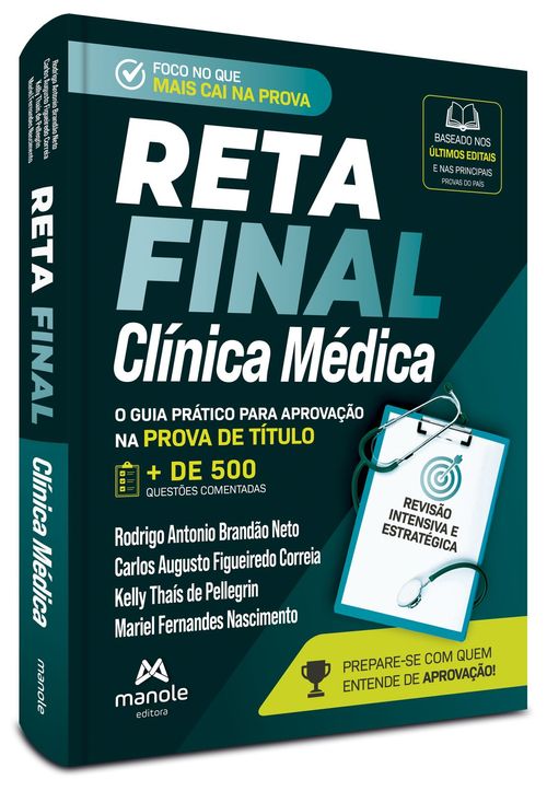 (Pré-venda) Reta Final - Clínica Médica: O guia prático para aprovação na prova de título - 1ª Edição